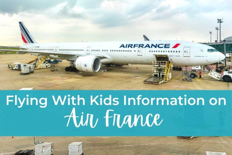 Air France Flying With Kids Information