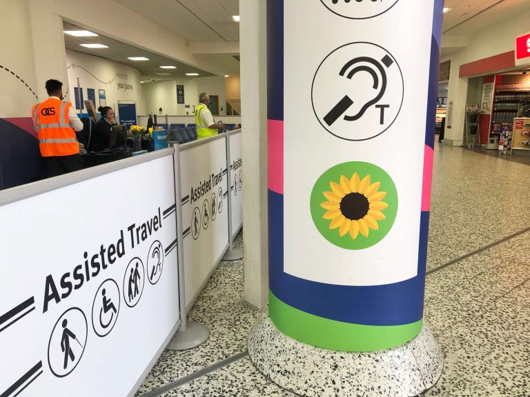 airport sunflower for hidden disabilities